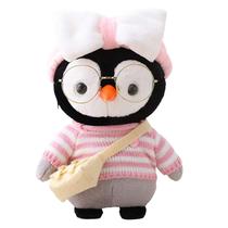 Bonito dos desenhos animados pinguim cosplay vestir brinquedos de pelúcia do bebê boneca de pelúcia presente de aniversário