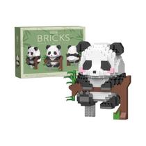 Bonito Mini Panda Blocos De Construção Diy Montar Modelo Animal Brinquedo Educativo Para Meninos