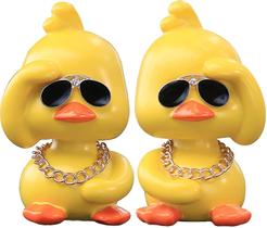 Bonito pato amarelo brinquedo carro ornamento cool pato painel de carro ou
