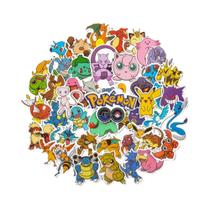 Bonito pokémon pikachu celular laptop mala decoração diy adesivo à prova d'água de mesa