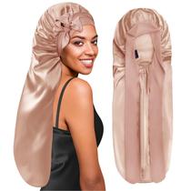Bonnet BONNET QUEEN Silk Bonnet Extra Long Champagne