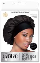 Bonnet Evolve Satin Wide Edge Black para cabelos texturizados