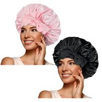 Bonnet Hair Bonnet Queen Bonnet Queen Satin Silk, pacote com 2 unidades Bonnet Hair Bonnet Queen Bonnet Queen Satin Silk, pacote com 2 unidades