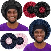 Bonnet Vidsel de seda acetinada reversível para homens e mulheres x2 Bonnet Vidsel de seda acetinada reversível para homens e mulheres x2