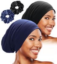 Bonnet Vidsel Sleep Cap para mulheres negras que dormem, seda gelada Bonnet Vidsel Sleep Cap para mulheres negras que dormem, seda gelada