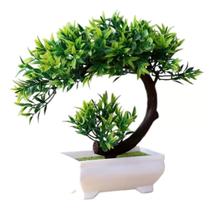 Bonsai artificial mini árvore c/ vaso modelo dragão para decoração
