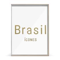 Book Cover com Gravura e Lombada Dourada - Brasil Icones 2 Book Cover com Gravura e Lombada Dourada - Brasil Icones 2