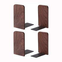 Book Ends: Muso Wood for Shelves Walnut, 2 pares