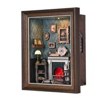 Book Nook Kit DROICC 3D Quebra-cabeça de madeira com LED e moldura de parede Book Nook Kit DROICC 3D Quebra-cabeça de madeira com LED e moldura de parede