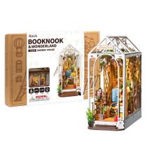 Book Nook Kit Rolife Garden House com LED para adultos