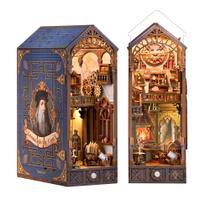 Book Nook Kit Tonecheer DIY Casa em miniatura de madeira Leonardo