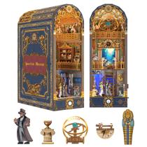 Book Nook Kit Tonecheer DIY Spacetime Museum com capa protetora contra poeira Book Nook Kit Tonecheer DIY Spacetime Museum com capa protetora contra poeira
