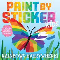 Book Paint by Sticker Kids: Rainbows Everywhere! com adesivos