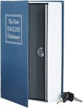 Book Safe Amazon Basics Key Lock azul grande