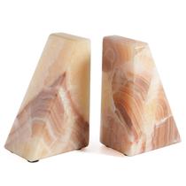 Bookend karibiber Marble Mexico Onyx Conjunto de 2 livros pesados Bookend karibiber Marble Mexico Onyx Conjunto de 2 livros pesados