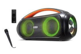 Boombox Caixa De Som Amplificada Potente 200w Rms Britânia Bluetooth 5.3 Karaokê C/ Microfone Autonomia 9h Boombox Caixa De Som Amplificada Potente 200w Rms Britânia Bluetooth 5.3 Karaokê C/ Microfone Autonomia 9h