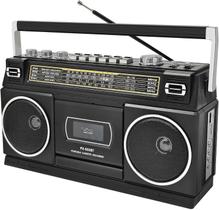 Boombox com toca-fitas CTDZLED Bluetooth 24W estéreo Boombox com toca-fitas CTDZLED Bluetooth 24W estéreo