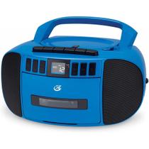Boombox GPX BCA209BU portátil com leitor de CD/cassetes azul