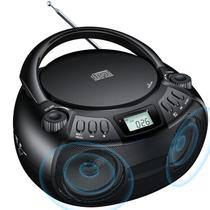 Boombox Gueray com Leitor de CD, Rádio AM/FM, Bluetooth e Porta USB