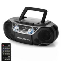 Boombox MONODEAL com reprodutor de CD e fita cassete, Bluetooth e X-BASS