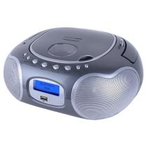 Boombox portátil de CD/MP3 HANNLOMAX HX-309CD com Bluetooth - Cinza