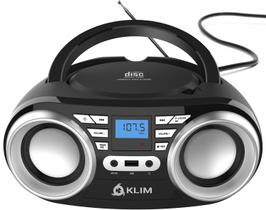 Boombox Portátil KLIM B3 com Bluetooth e Rádio FM - Leitor de CD