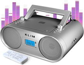 Boombox Portátil KLIM Boombox B4 com Bluetooth e Leitor de CD Boombox Portátil KLIM Boombox B4 com Bluetooth e Leitor de CD