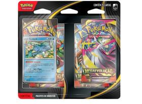 booster cartas Copag Pokémon Blister Quadruplo Mega Evolução 25 cartas