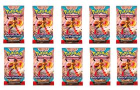 Booster Pokémon Fenda Paradoxal Kit com 10 Envelopes - Copag