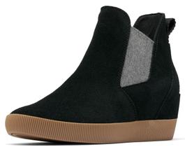 Boot Sorel Out N About Wedge Slip-On Feminino Black Gum Boot Sorel Out N About Wedge Slip-On Feminino Black Gum