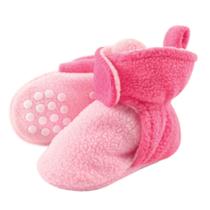 Booties, chinelo e meia para bebês e meninas Luvable Friends Fleece Booties, chinelo e meia para bebês e meninas Luvable Friends Fleece