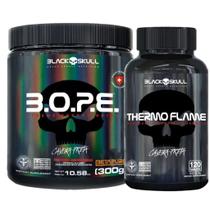 Bope Pré Treino 300g + Thermo Flame 120 Caps Black Skull