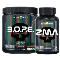 Bope Pré Treino 300g + Zma 120 Caps Black Skull