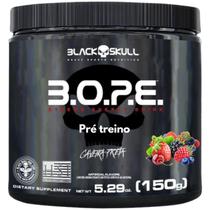 BOPE Pré Treino Black Skull - B.O.P.E. Caveira Preta - Energia / Força
