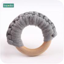 Bopoobo 20pcs 56mm algodão mordedores artesanais anéis de pano DIY Bab
