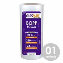 Bopp Bobina Fosco Para Laminação A4 21,5cmx250m Cassmar 01un