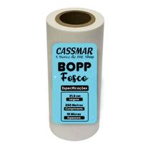 Bopp Bobina Fosco Para Laminação A4 21,5cmx250m Cassmar 01un