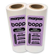 Bopp Couro Texturizado para Laminação 22cmX10m Marpax 02 un
