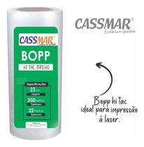 Bopp Hi Tac Brilho para Laminação Laser Bobina 230x350m Cassmar 01un