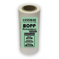 BOPP Holográfico Quadradinho Laminação 22cmx50m Cassmar 01un BOPP Holográfico Quadradinho Laminação 22cmx50m Cassmar 01un