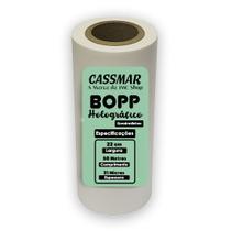 BOPP Holográfico Quadradinho P/ Laminação 22cmx50m Cassmar 01un