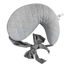 Boppy Anywhere Nursing Pillow Apoio à amamentação e alimentação de mama em casa e para de viagem Mais tamanho para Petite Lavável de Máquina Cinza acolchoado macio com cinto de estiramento