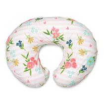 Boppy Original Nursing Pillow & Positioner, Pink Floral Stripe, Cotton Blend Fabric with Allover Fashion