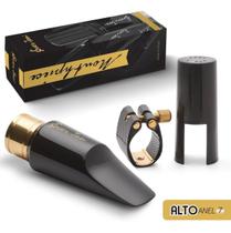 Boquilha ever-ton para sax alto - anel de metal 7