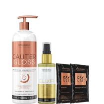 Borabella Cauter Gloss 500ml + Elixir 12 Óleos Reparador 60ml