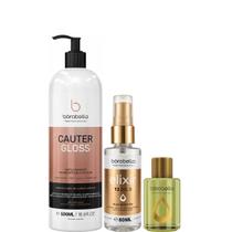 Borabella Cauter Gloss 500ml + Elixir 60ml + Óleo Argan 7ml Borabella Cauter Gloss 500ml + Elixir 60ml + Óleo Argan 7ml