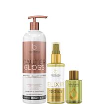 Borabella Cauter Gloss 500ml + Elixir 60ml + Óleo Argan 7ml