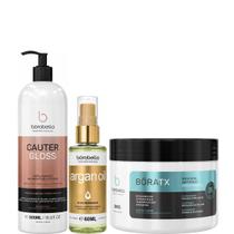 Borabella Cauter Gloss 500ml + Óleo Argan 60ml + Bóratx 300g Borabella Cauter Gloss 500ml + Óleo Argan 60ml + Bóratx 300g