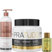 Borabella Cauter Gloss 500ml + Pratudo 1kg + Óleo Argan 7ml