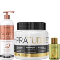 Borabella Cauter Gloss 500ml + Pratudo 1kg + Óleo Argan 7ml